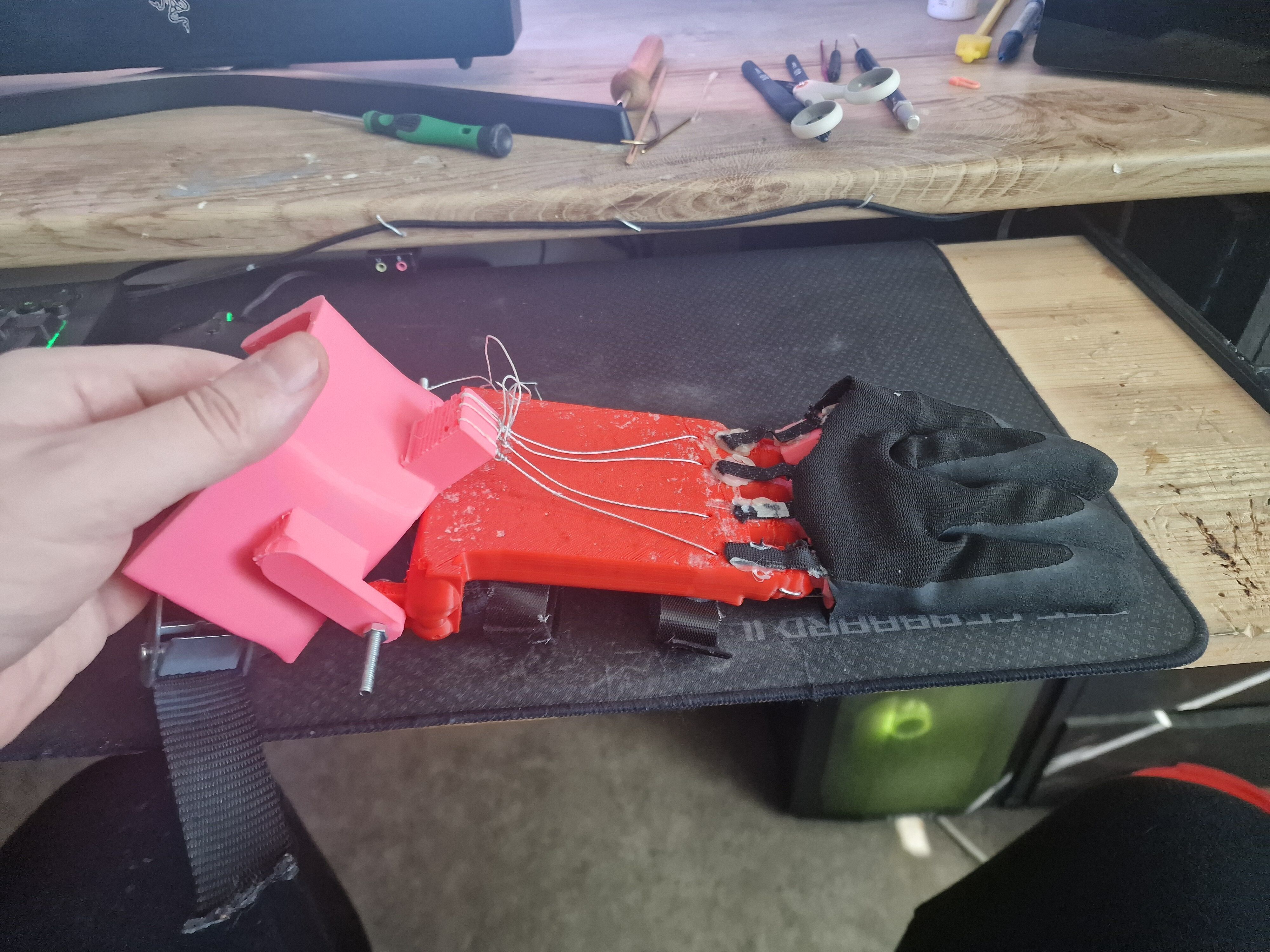 Wrist powered low cost prosthetic Free 3D print model_8