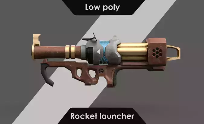 Low Poly Rocket Launcher