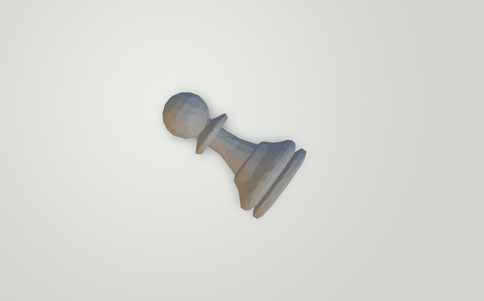 Chess pieces set lowpoly desing 3D print model_6