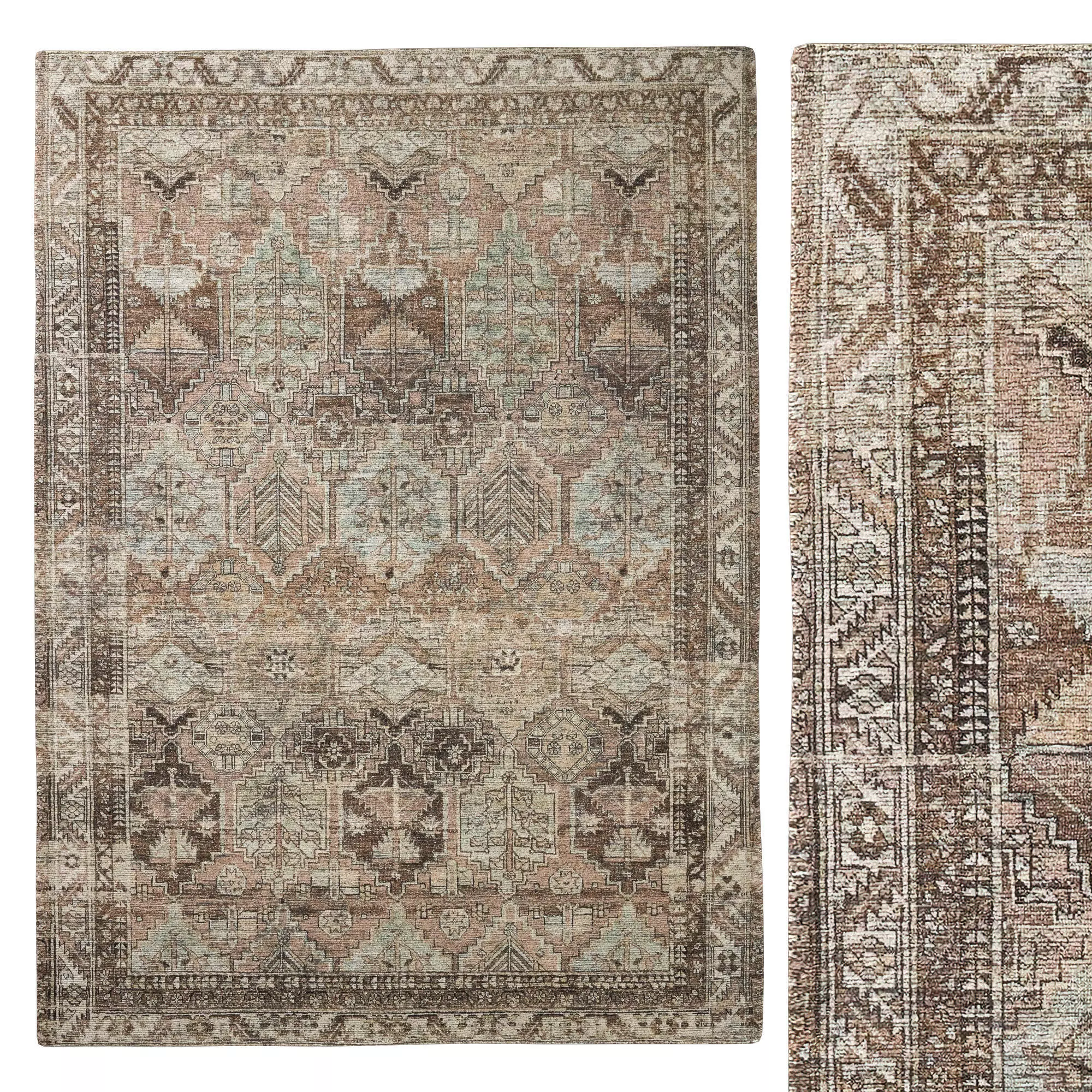 Billie BIL-03 Clay Sage Area Rug 3D model_0