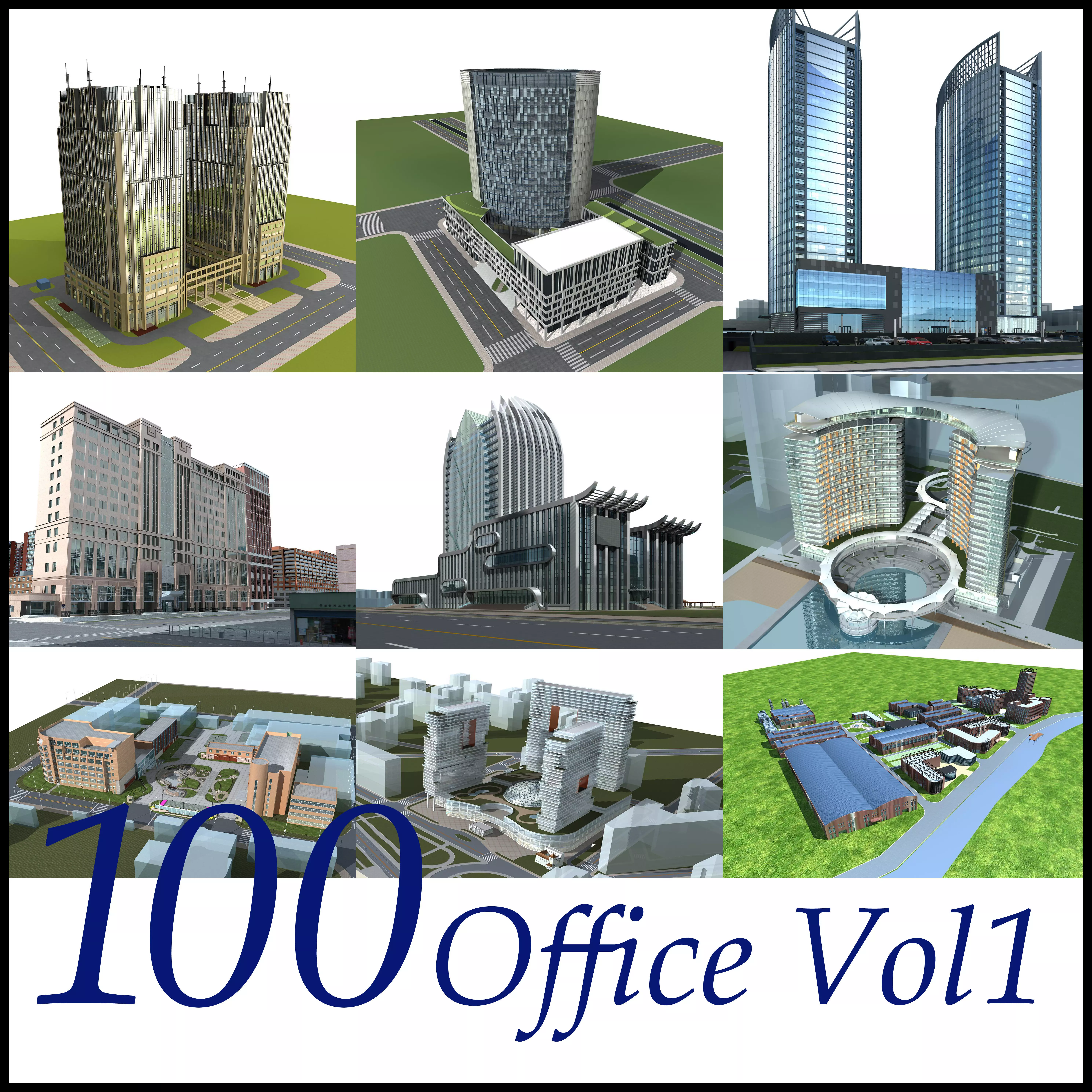Office Building Collection 100 items Vol1 3D model_0