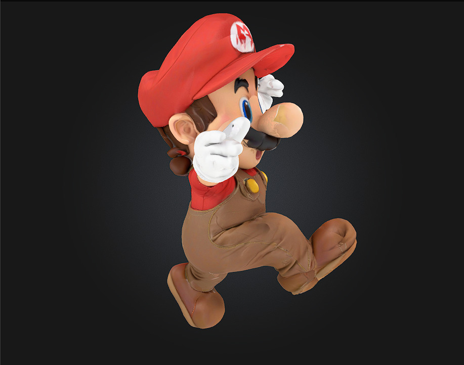 Chibi Mario 3D Printable Figurine 3D print model_3