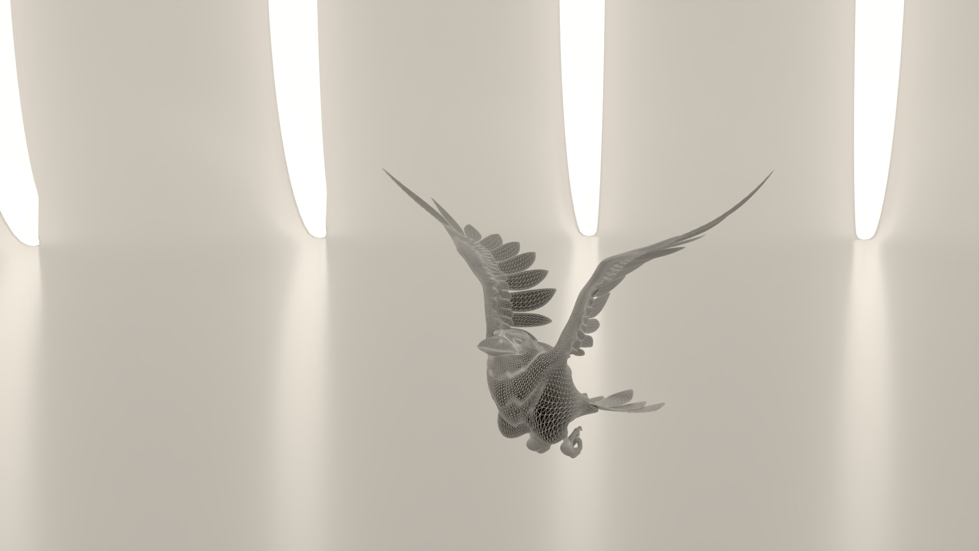 Bird Crow 3D model_15
