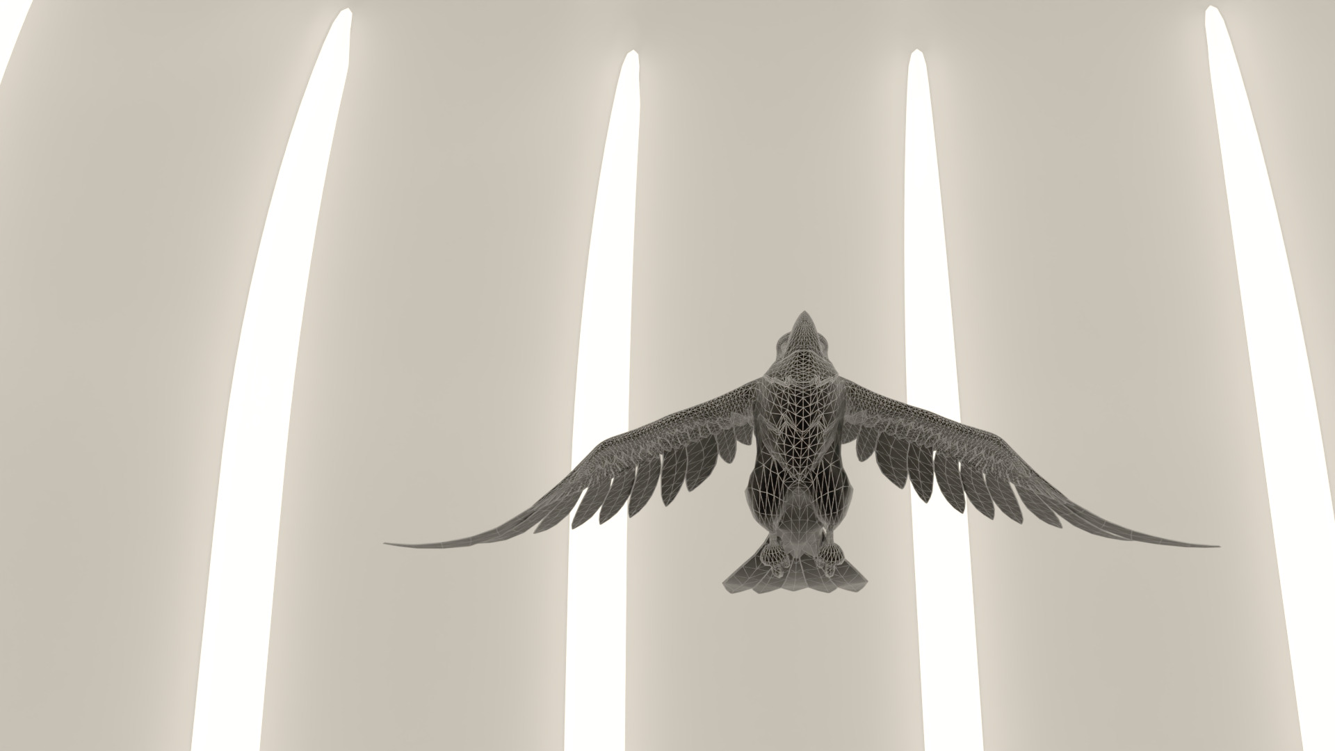 Bird Crow 3D model_20