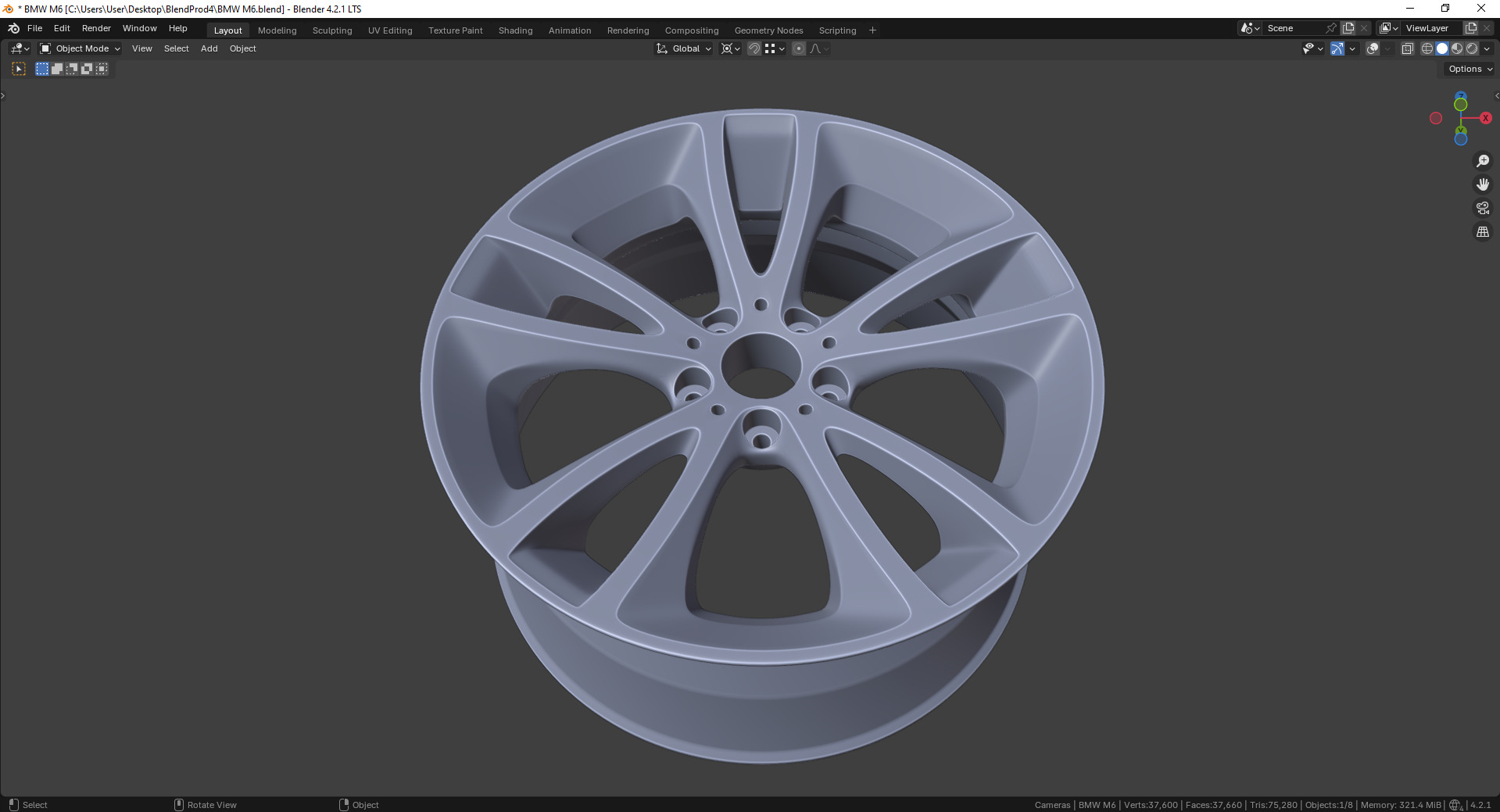 M6 71518MS Rim 3D model_9