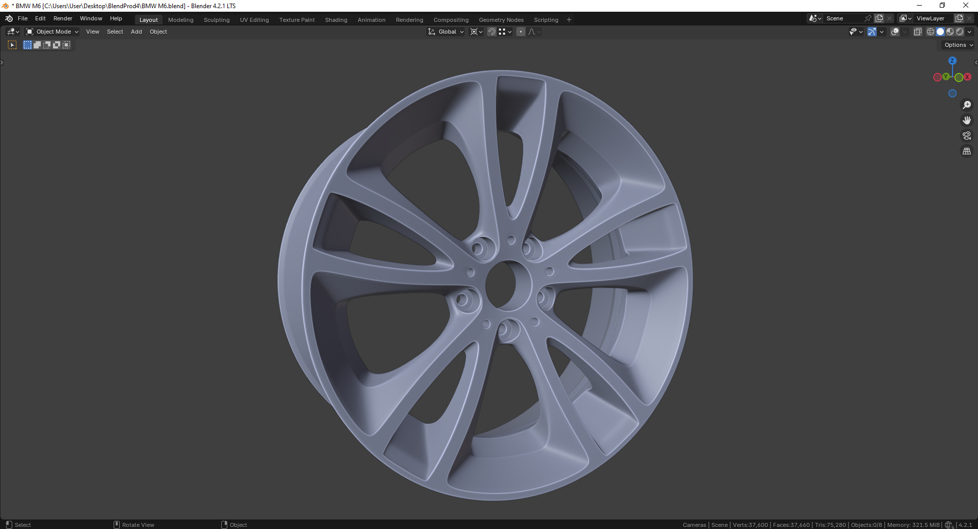 M6 71518MS Rim 3D model_6