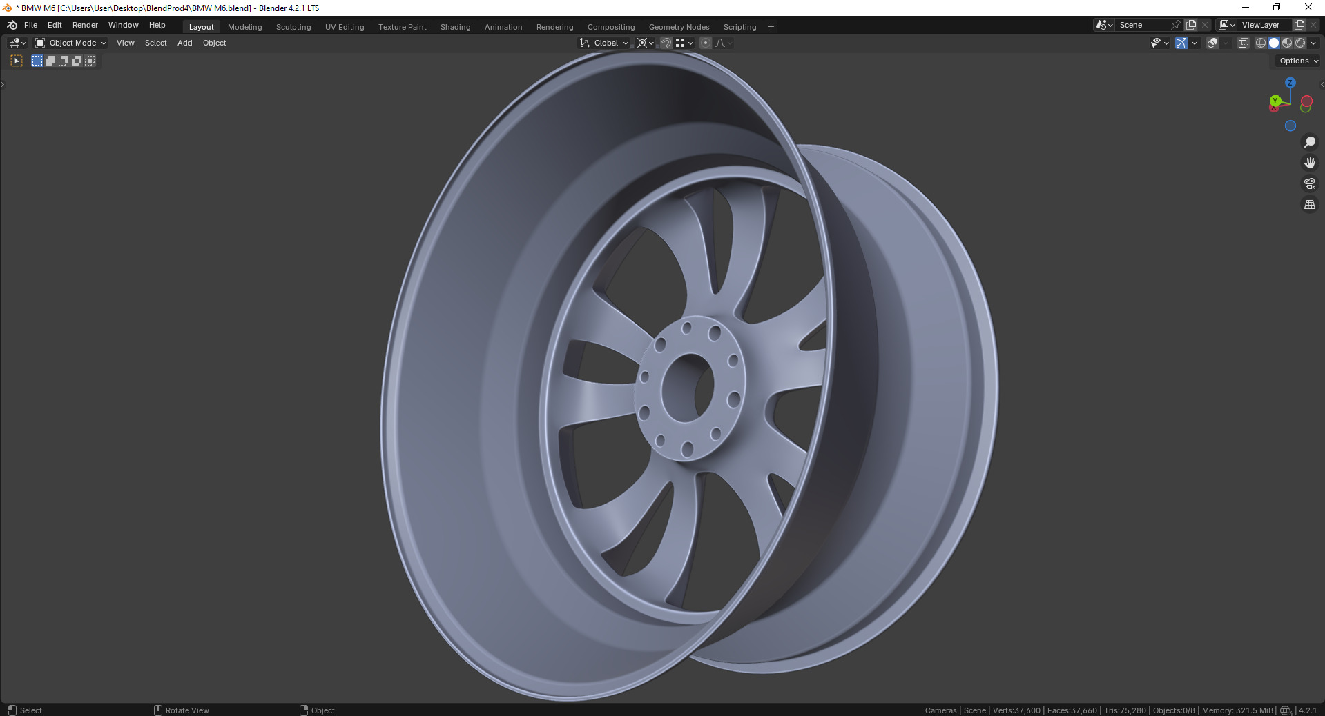 M6 71518MS Rim 3D model_8
