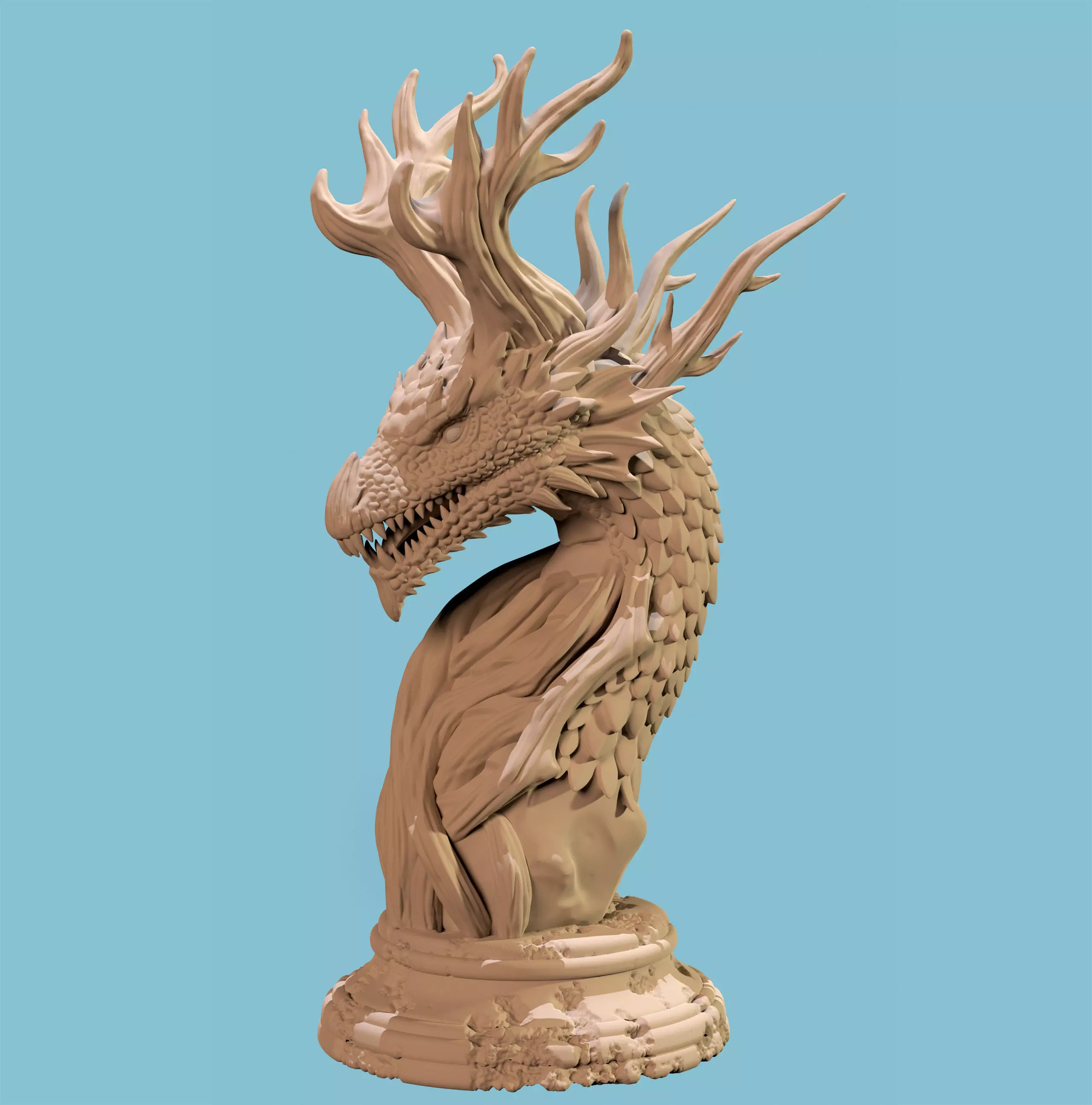forest dragon 3D print model