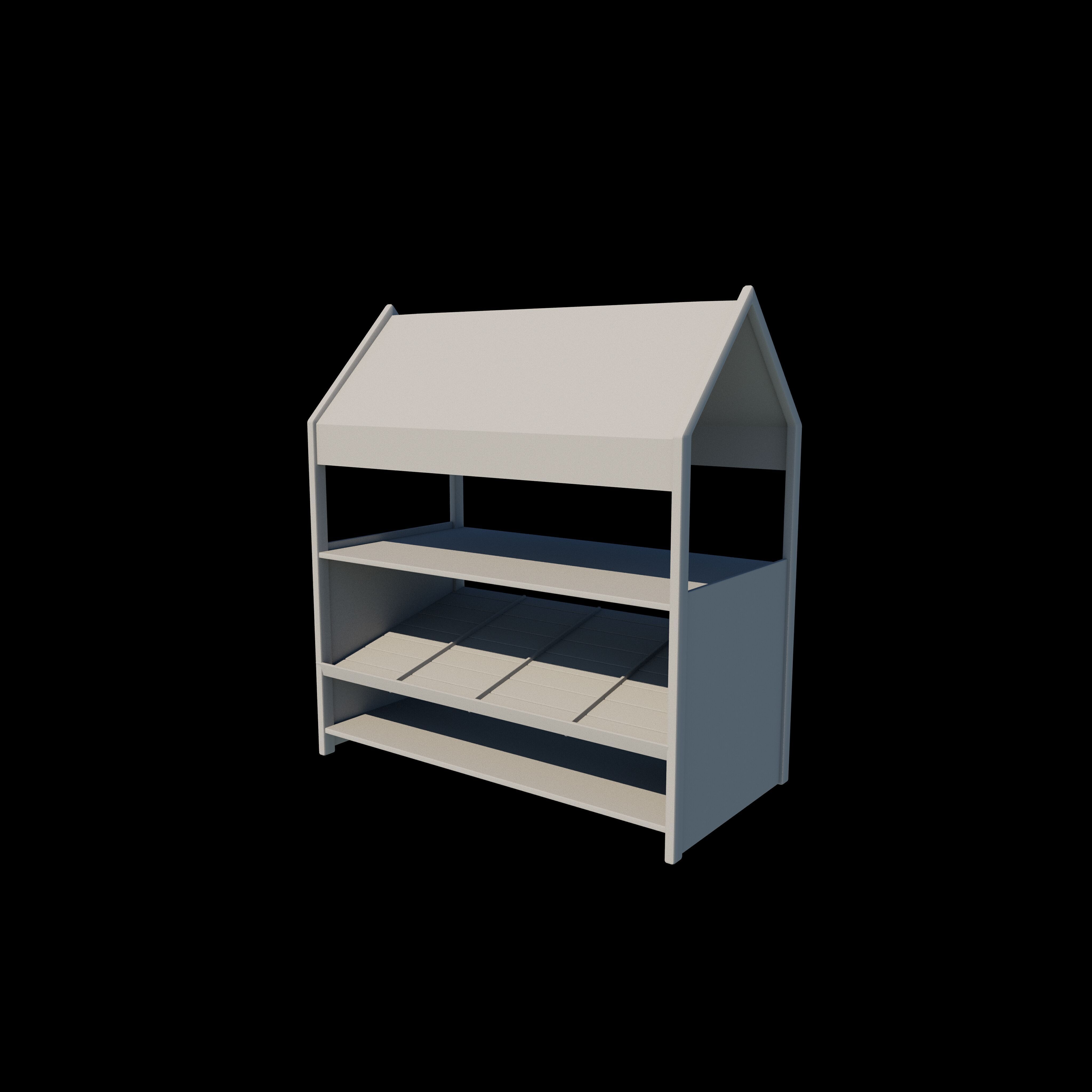 Wooden Corner 3D model_16