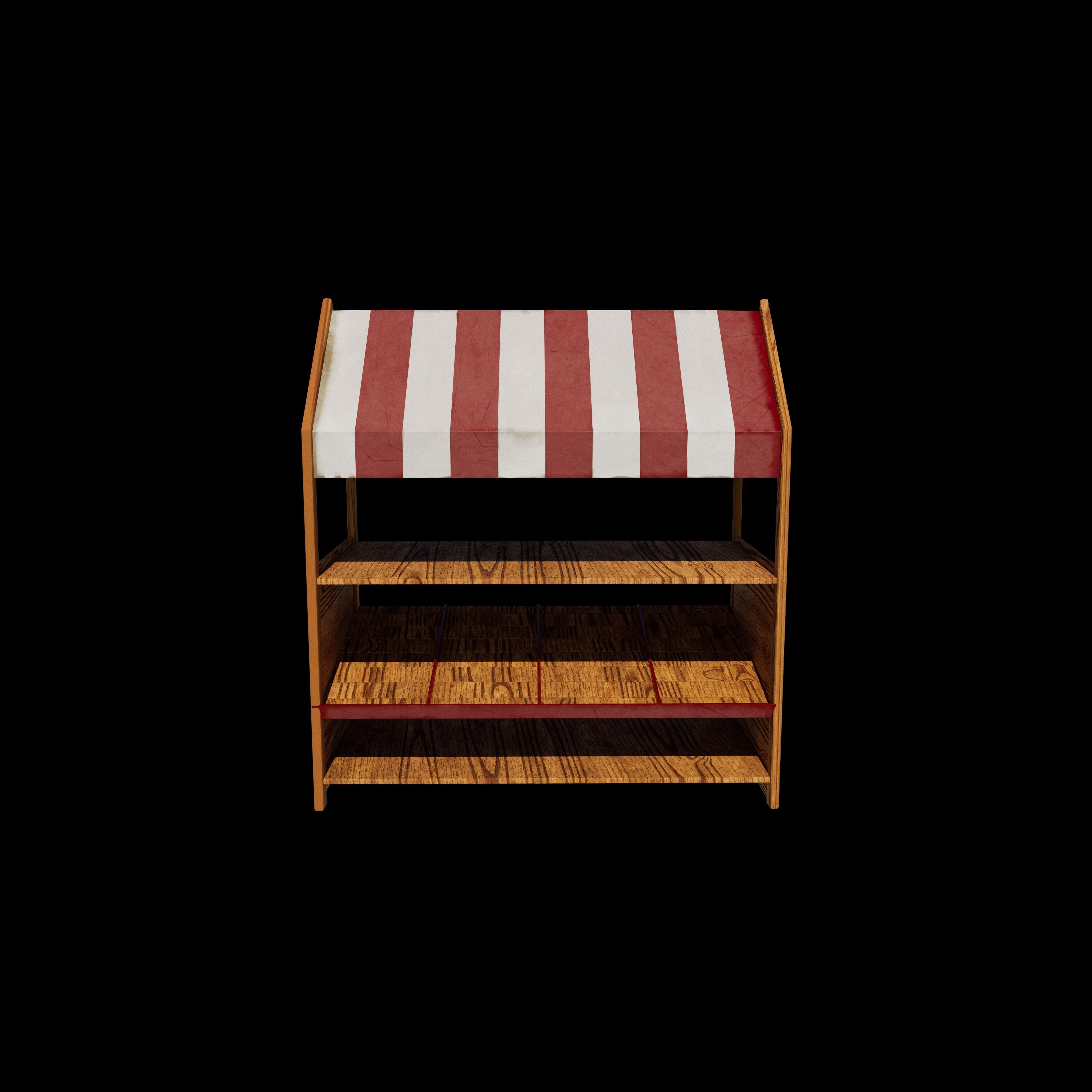 Wooden Corner 3D model_11