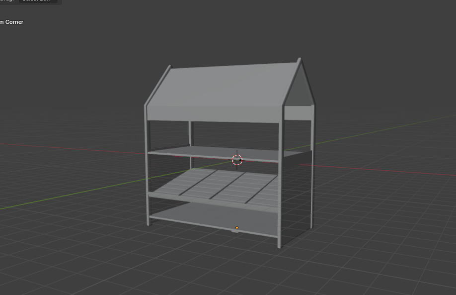 Wooden Corner 3D model_15