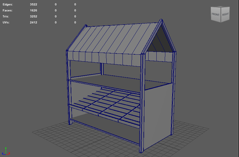 Wooden Corner 3D model_14