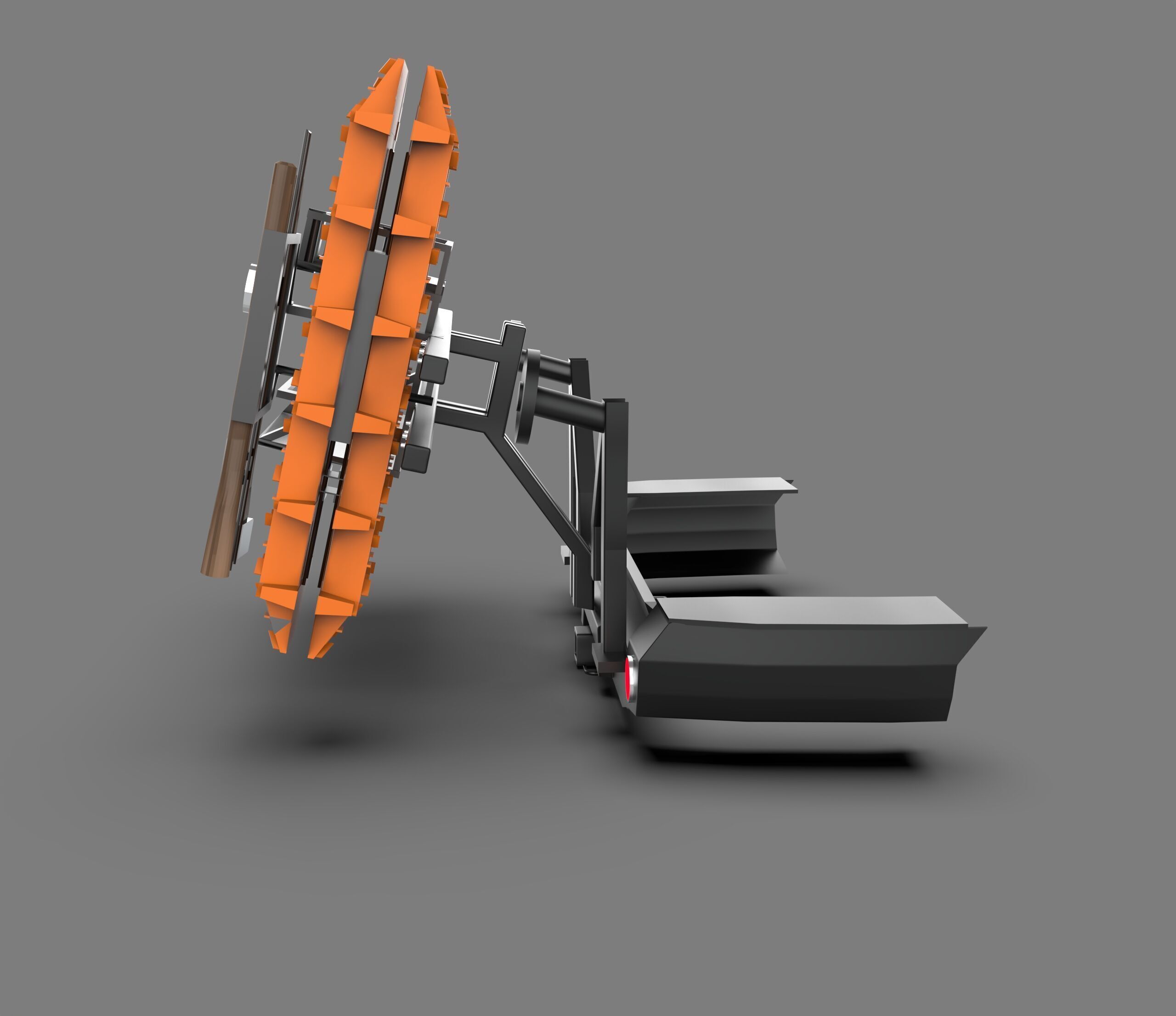 Heavy-Duty Rear Metal Off-Road Bumper Low-poly 3D model_5