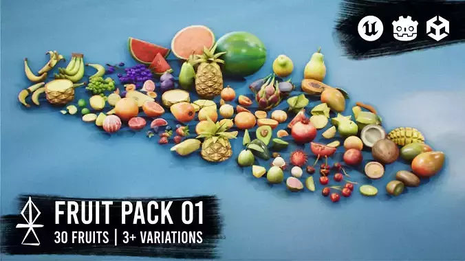 Stylized Fruits Pack 01