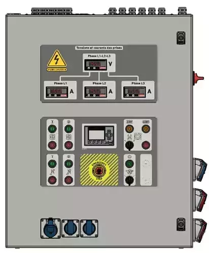Workshop electrical box Low-poly 3D model