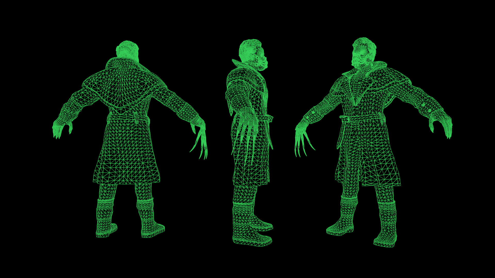 Maniac Low-poly 3D model_7