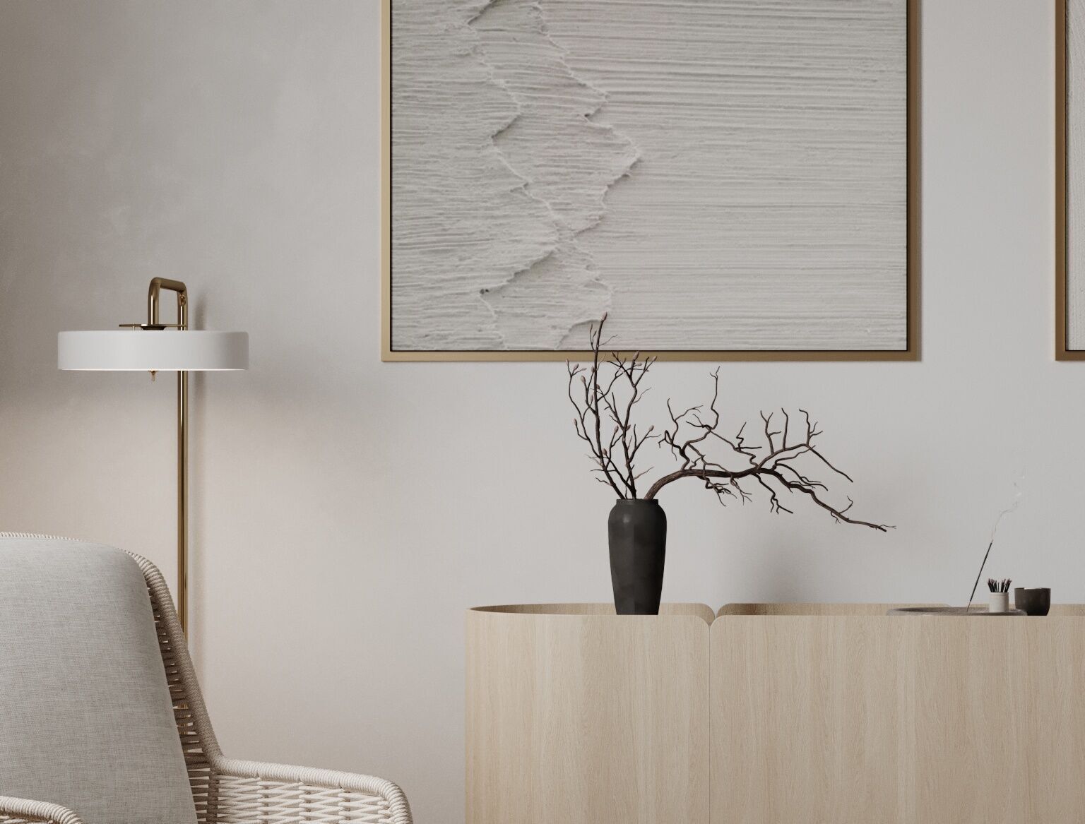 living room scene 3D model_2