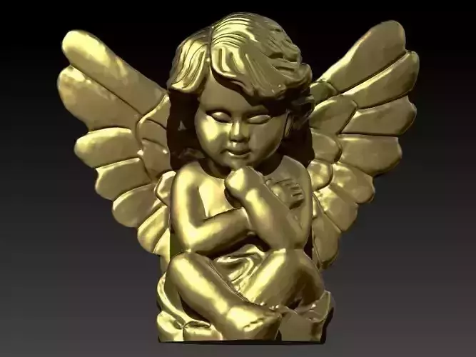 baby angel pendant 3D print model baby angel pendant 3D print model