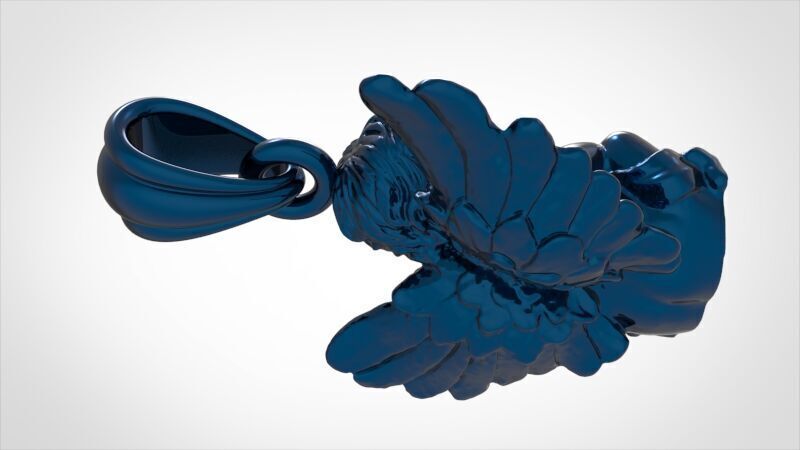 baby angel pendant 3D print model_27
