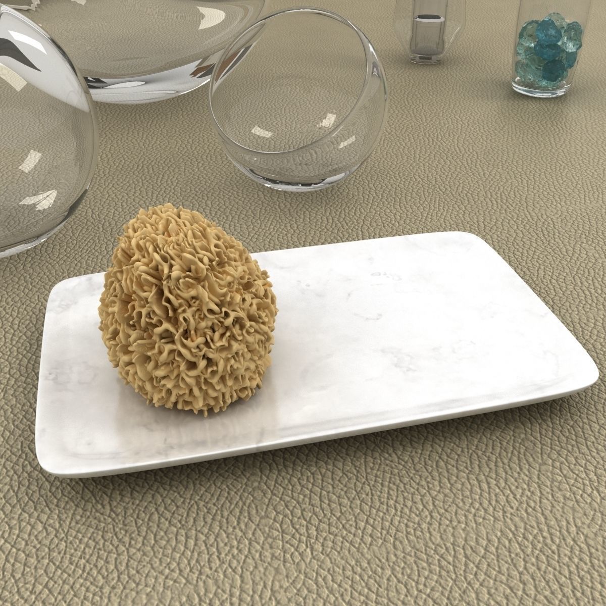 bathroom accessories set 3D model_2