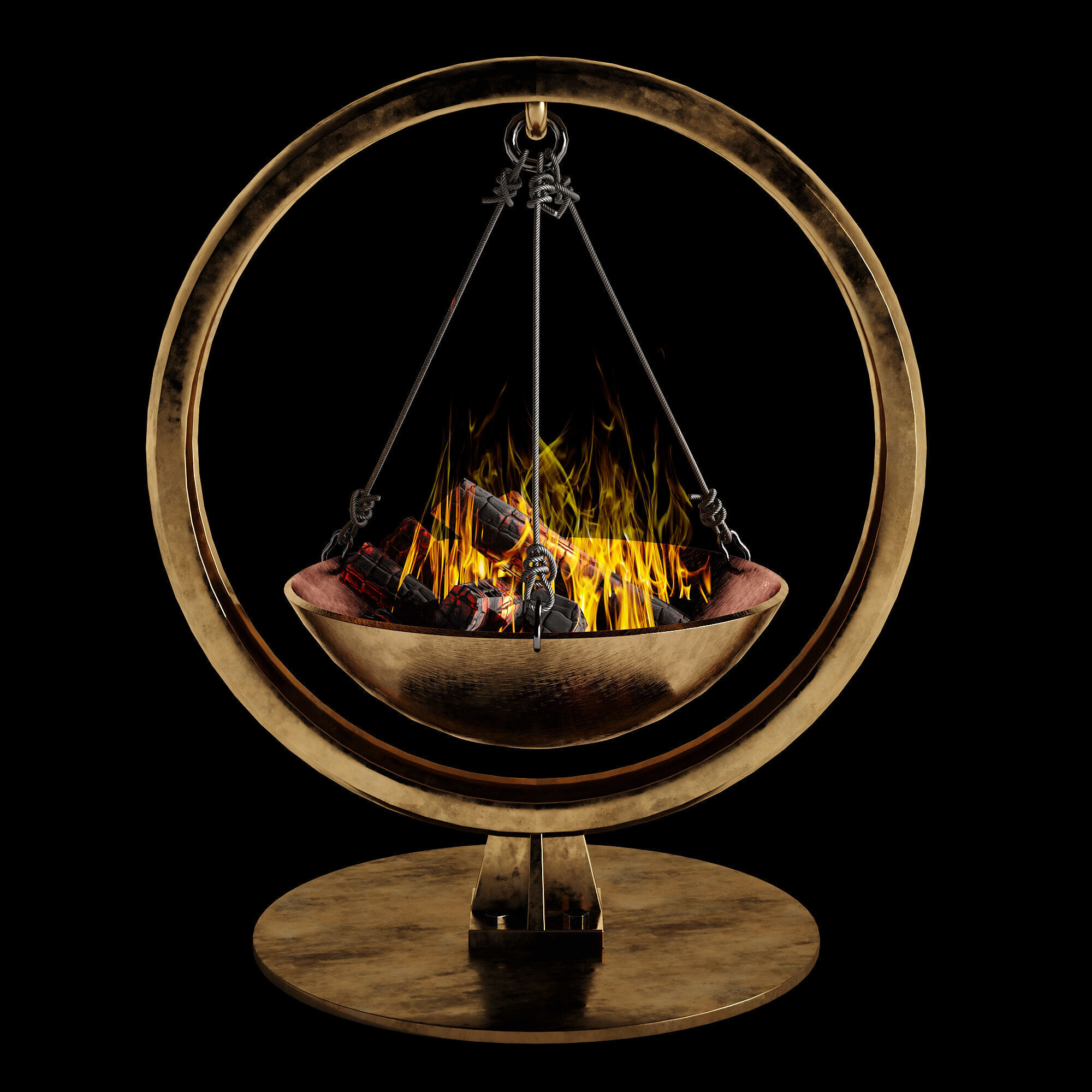 bonfire set 1 3D model_2