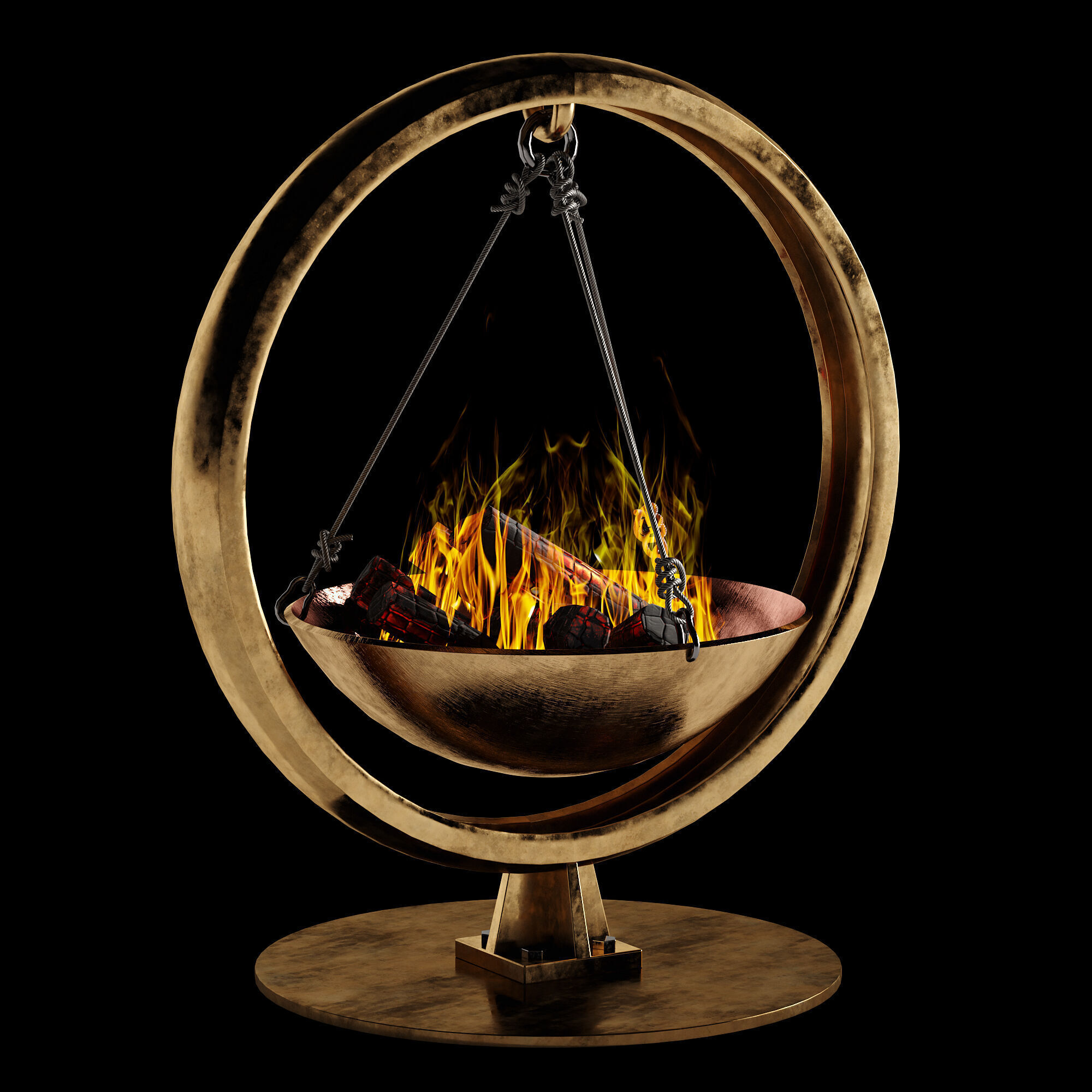bonfire set 1 3D model_3