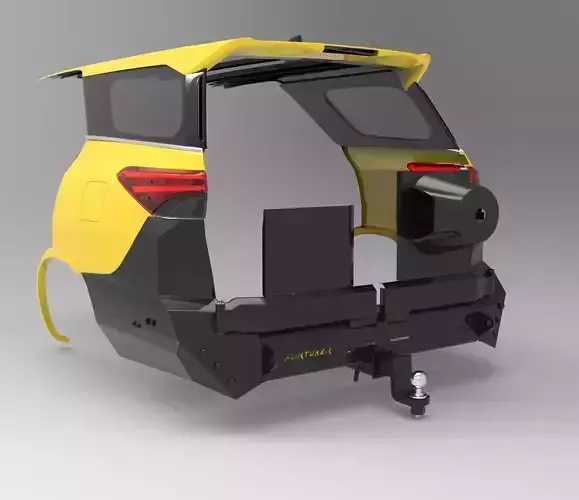 Ecotechne Rear Bumper for Toyota Fortuner