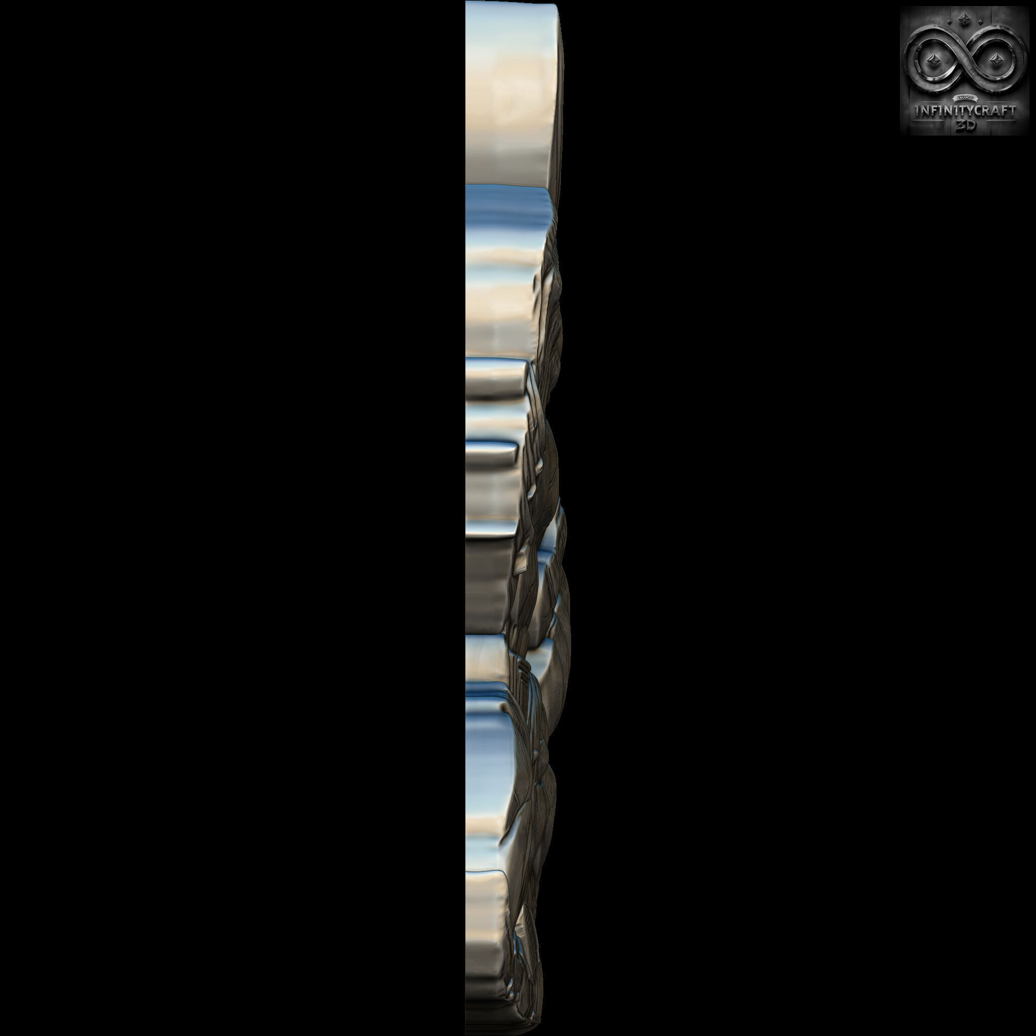 Monster Rhino Epic Fantasy Relief for Wall Art and 3D Display 3D print model_6