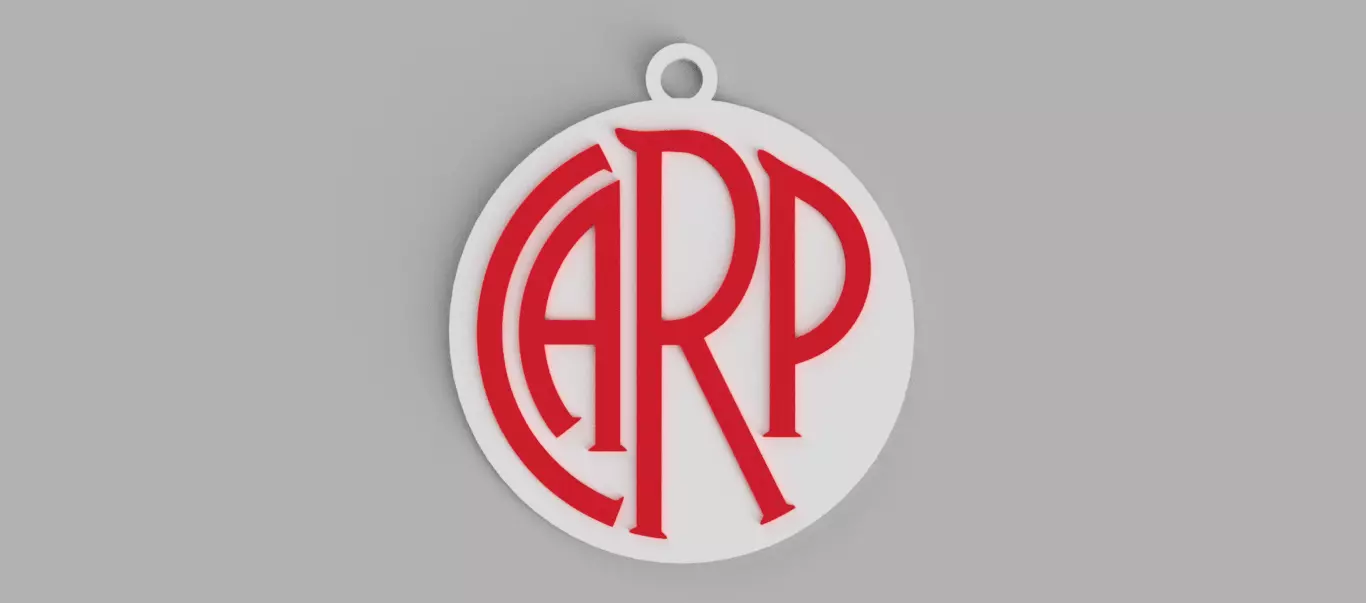 River Plate shield logo 1941 Keychain - pendant - earring Free 3D print model