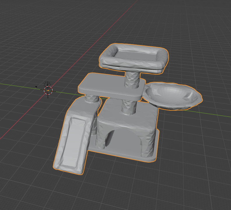 2-Pack Cat Tree 3D Model STL FBX OBJ 3D print model_3