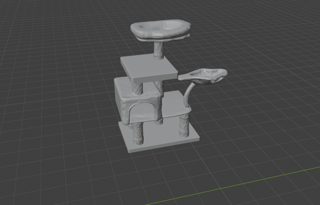 2-Pack Cat Tree 3D Model STL FBX OBJ 3D print model_2