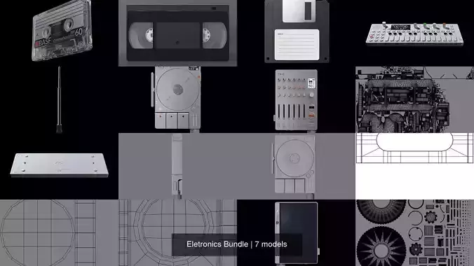 Eletronics Bundle 3D Model Collection