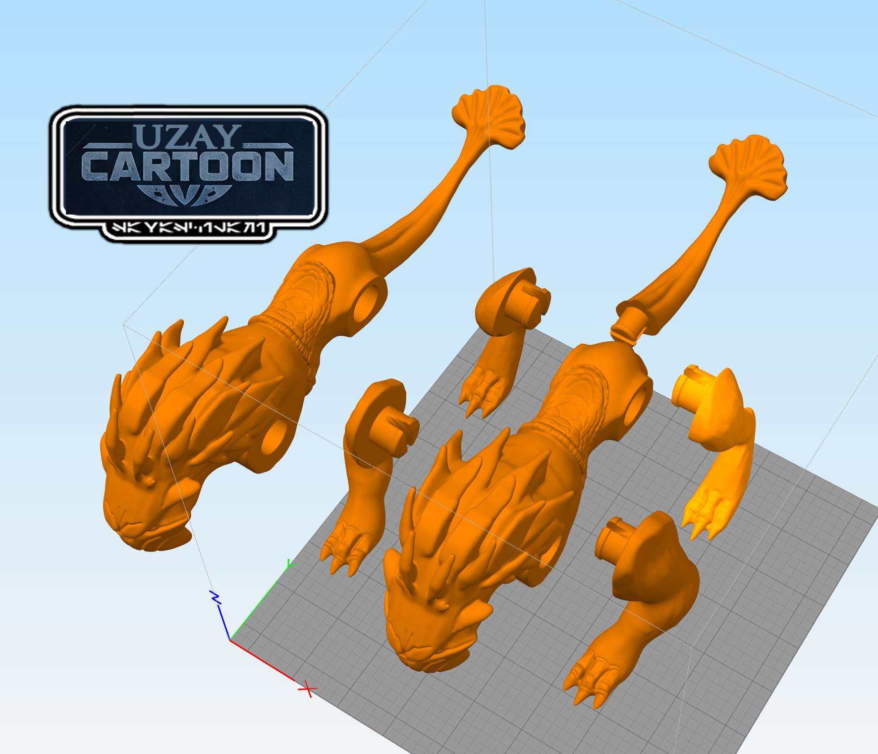 Clone wars narglath star wars 3D print model_3