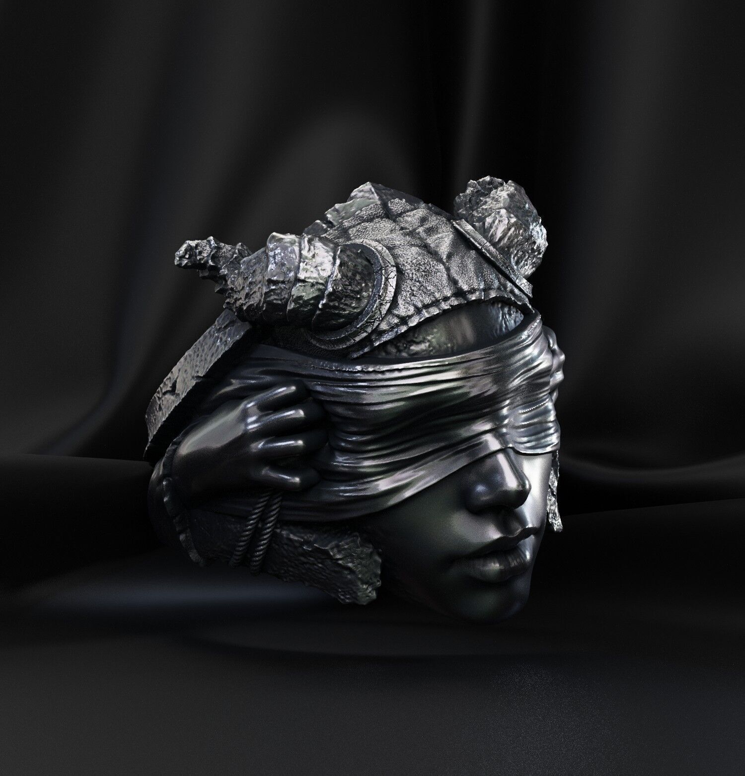 Jewelry Vikings Ring Demoness Hell 2024 - V1 3D print model 3D print model_1