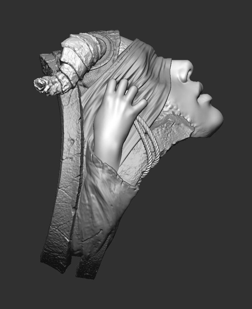 Jewelry Vikings Ring Demoness Hell 2024 - V1 3D print model 3D print model_8