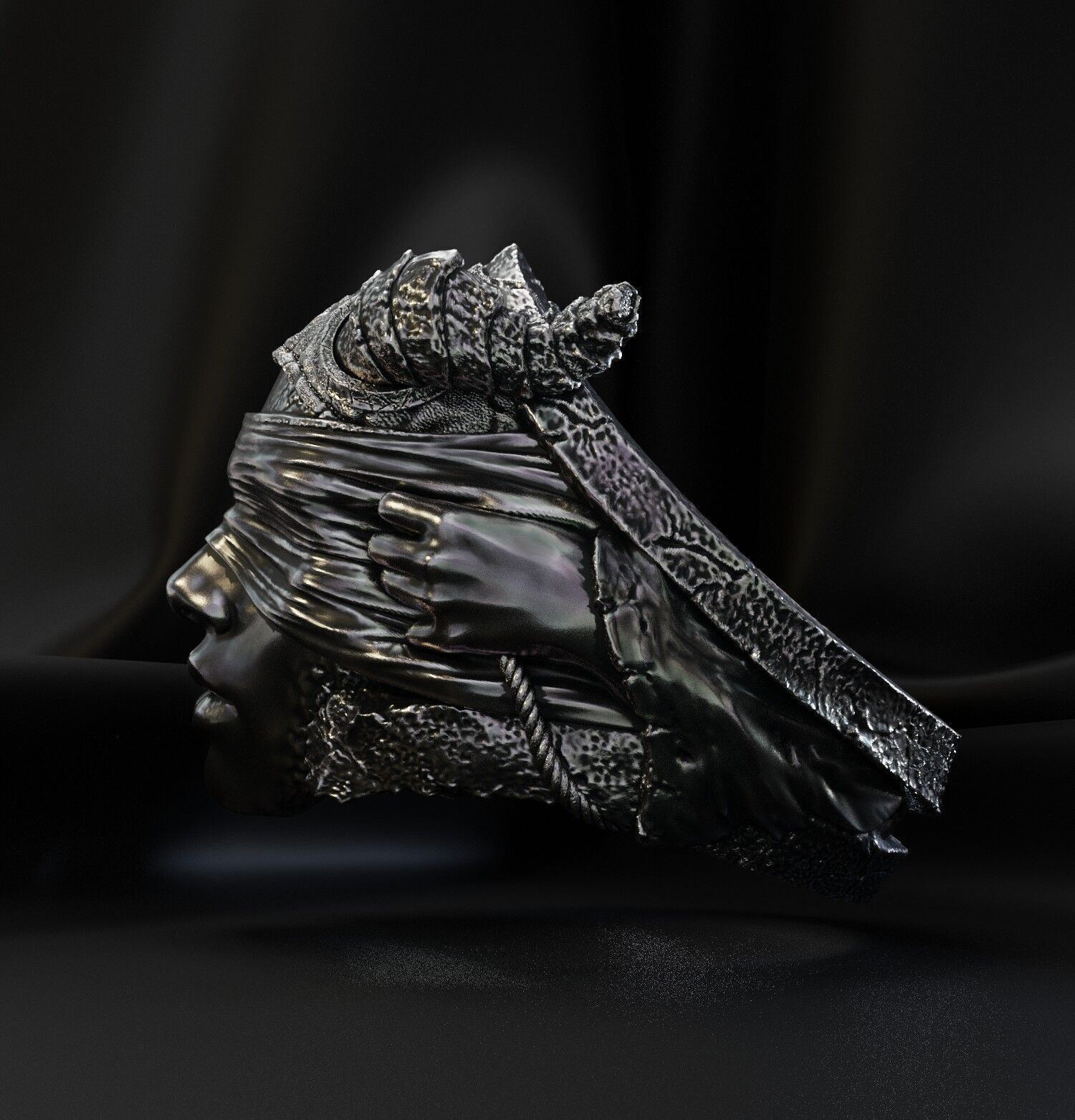 Jewelry Vikings Ring Demoness Hell 2024 - V1 3D print model 3D print model_19