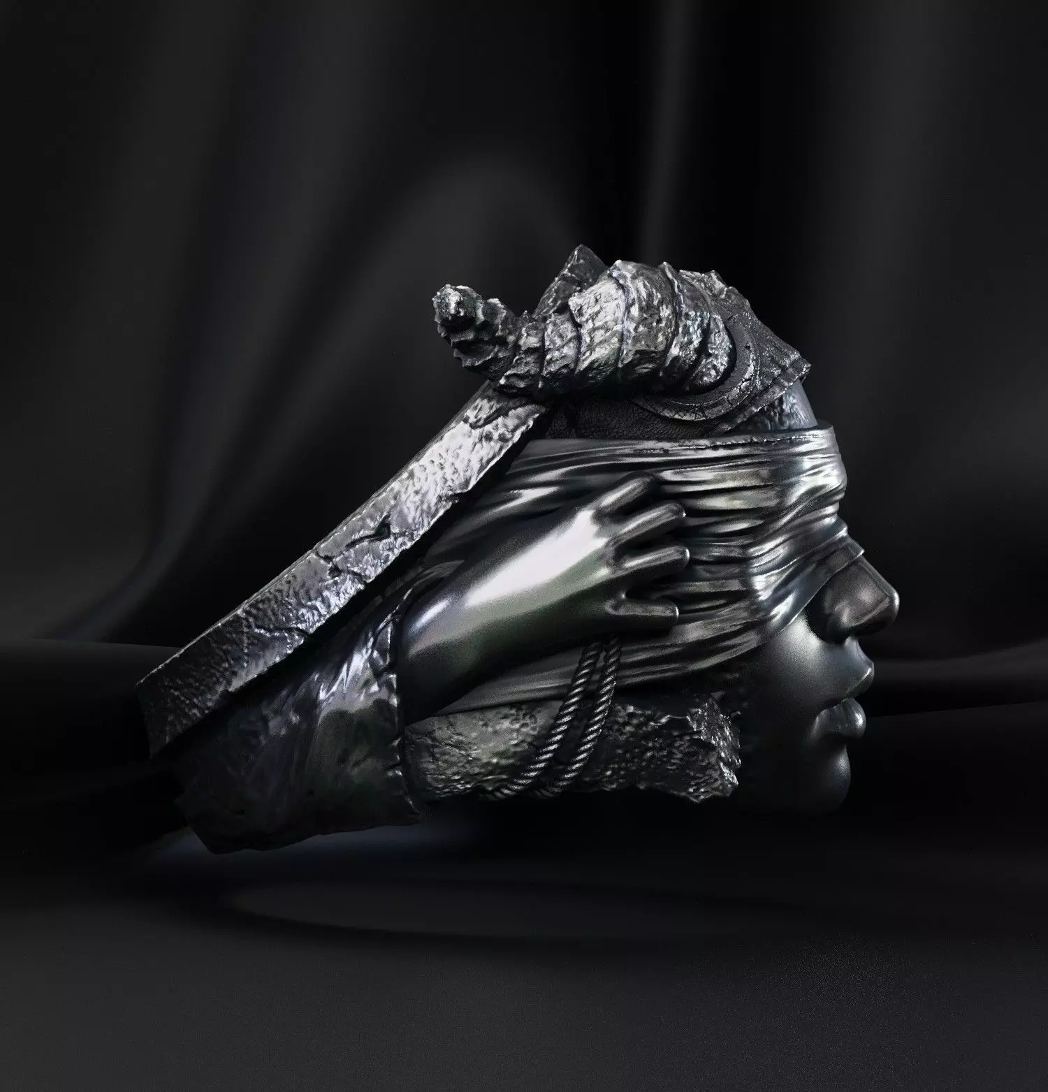 Jewelry Vikings Ring Demoness Hell 2024 - V1 3D print model 3D print model_0