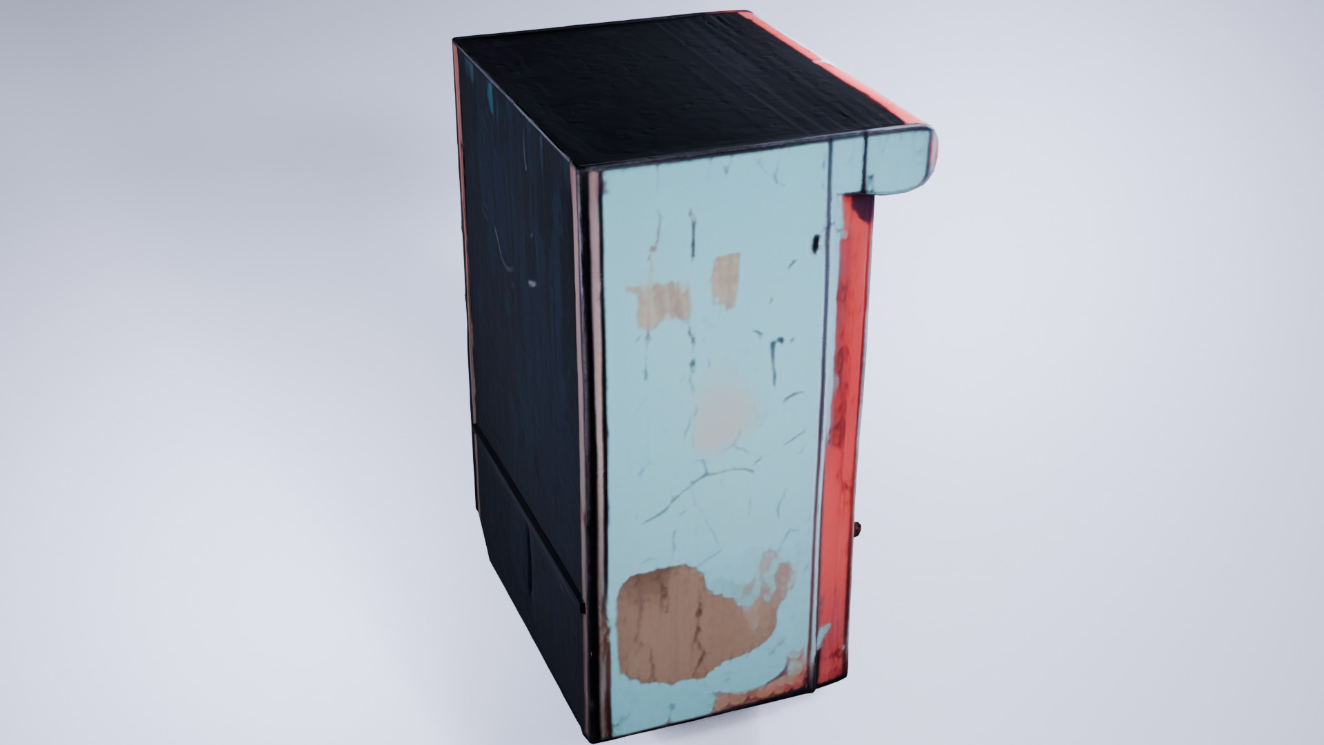 Stylized Low Poly Vending Machine - Cigarettes and Products 3D model_2