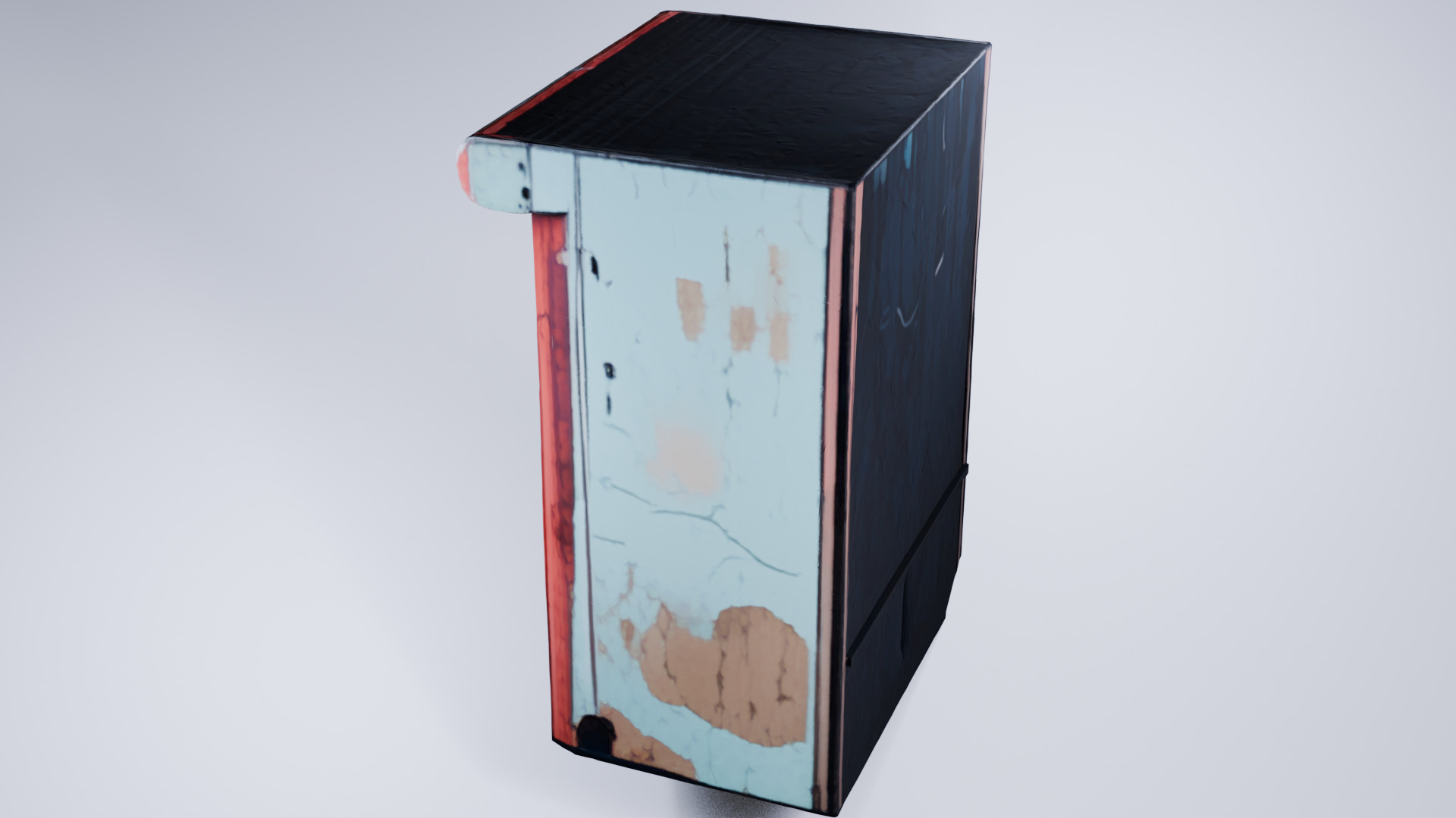 Stylized Low Poly Vending Machine - Cigarettes and Products 3D model_4