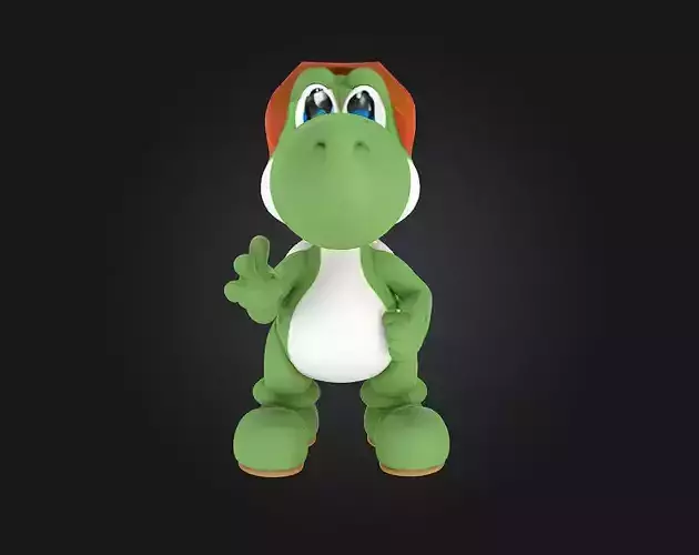 Stylized Yoshi 3D Model 