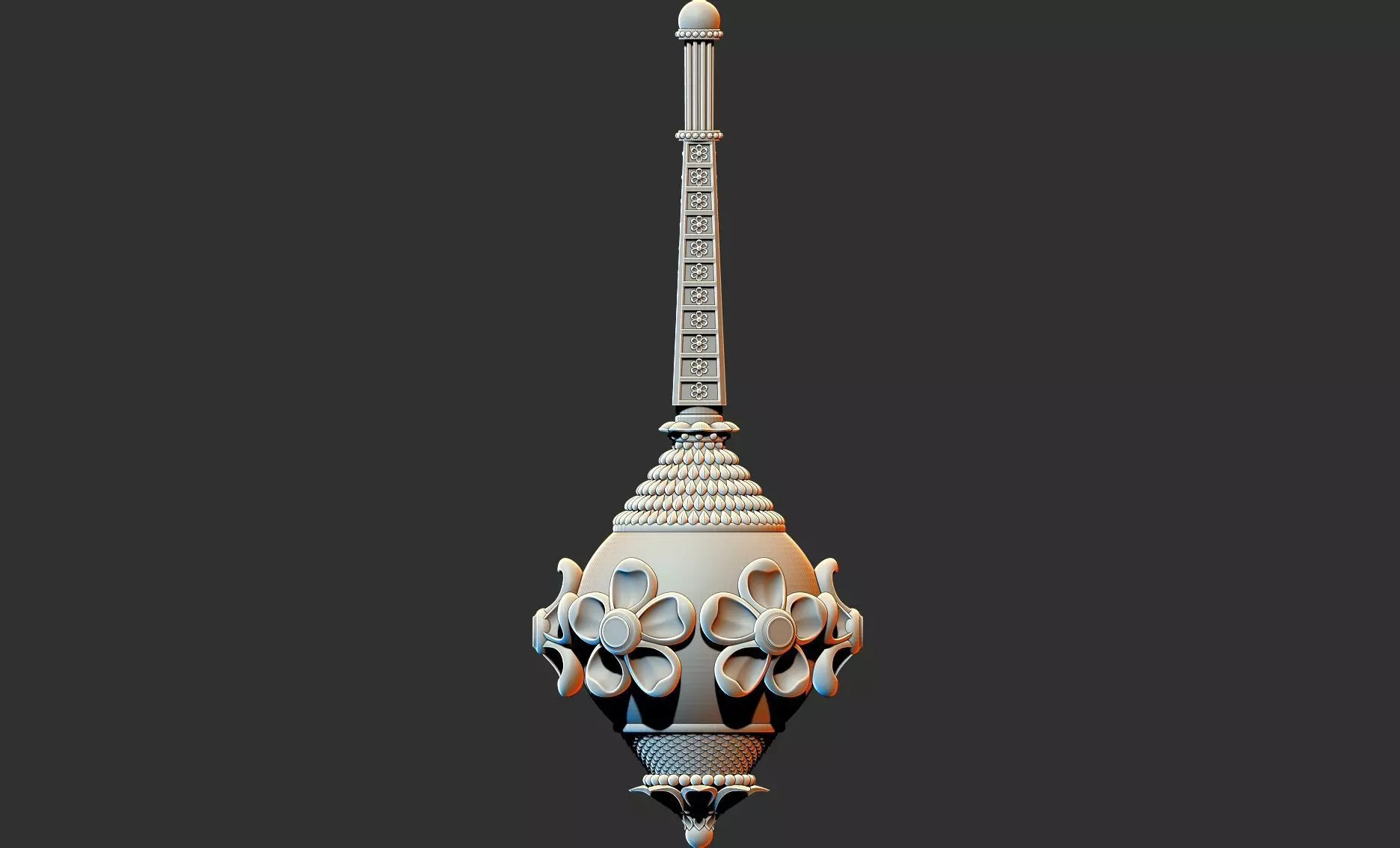 Hanumanji Gada - Weapon - 3D print model 3D print model_0