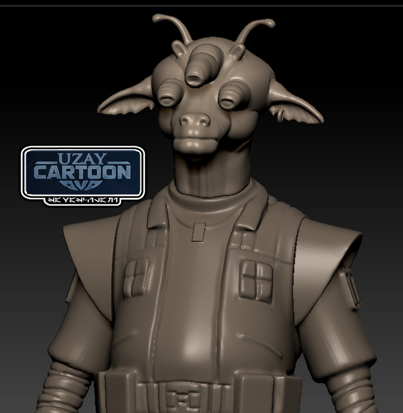 Star wars Resistance articulated Leechee  3D print model_4