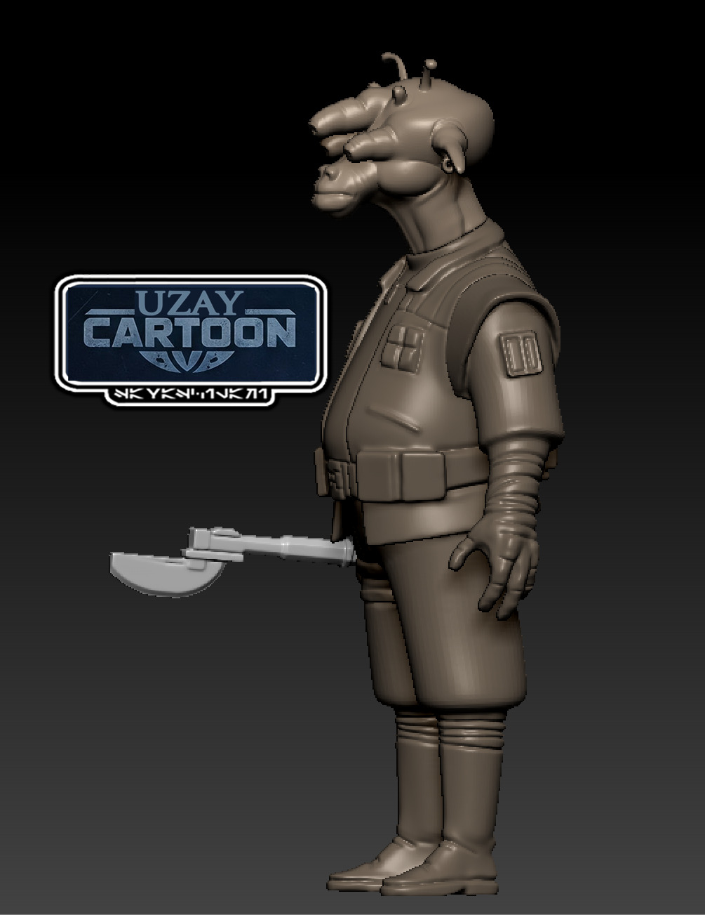 Star wars Resistance articulated Leechee  3D print model_2