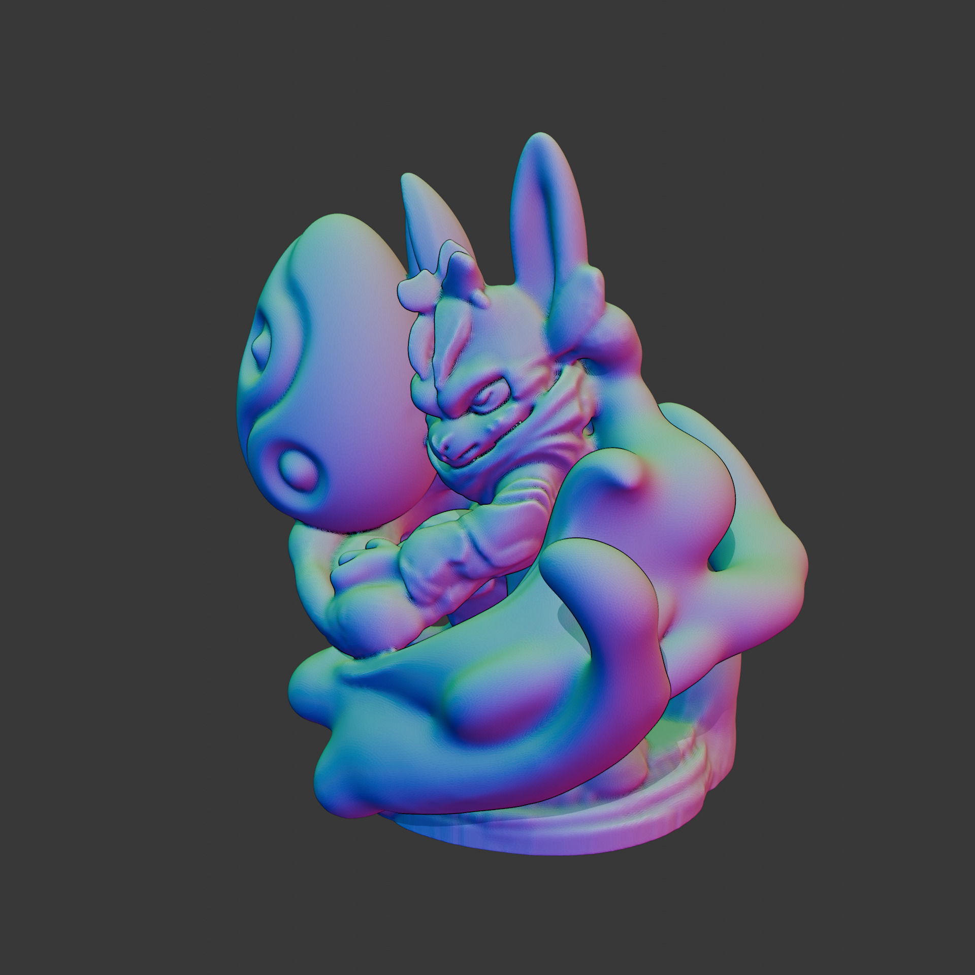 The Egg Hero Spirit of the Chocolate perfect easter surprise 3D print model_6