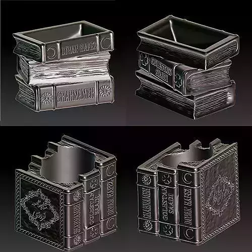 2 model book pot vertical and horizontal