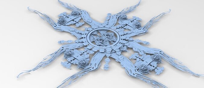 Sci fi Orchid city structure 5 3D model