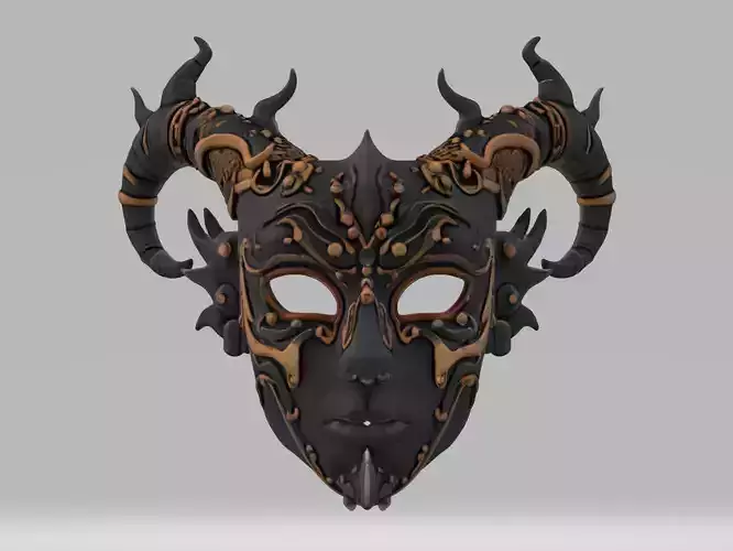 Demon-Themed Mask
