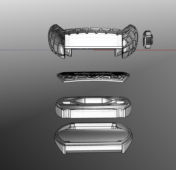 Franck Muller CROCO unicqe watch 3d model printable 3D print model_4