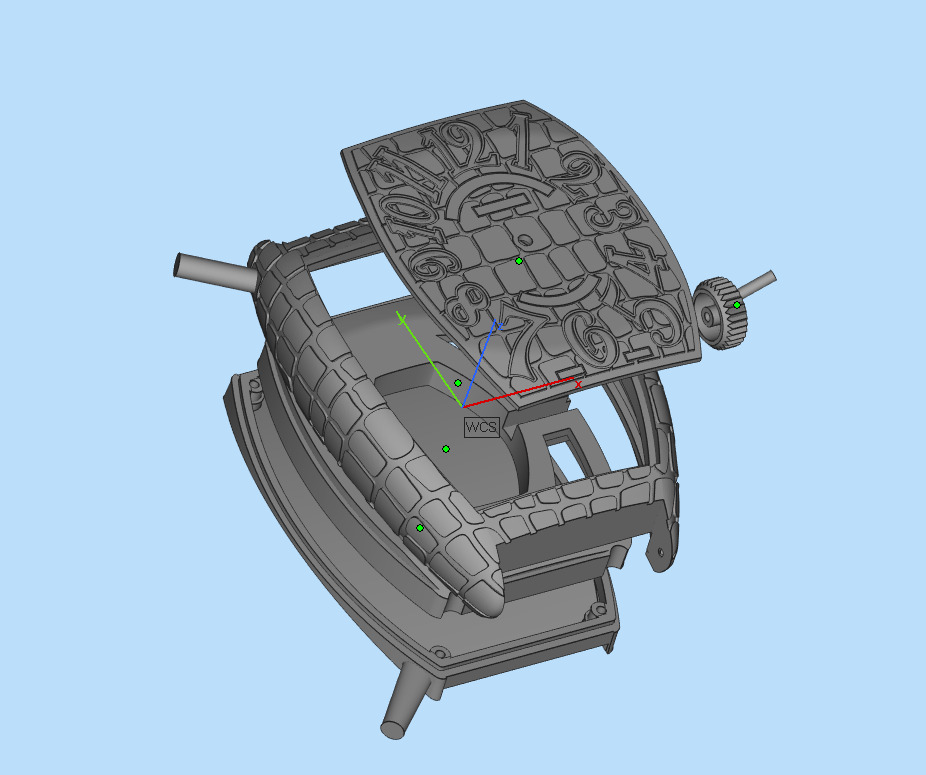 Franck Muller CROCO unicqe watch 3d model printable 3D print model_11