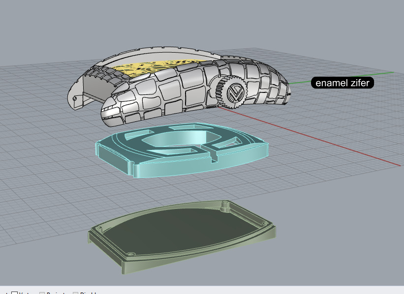 Franck Muller CROCO unicqe watch 3d model printable 3D print model_6